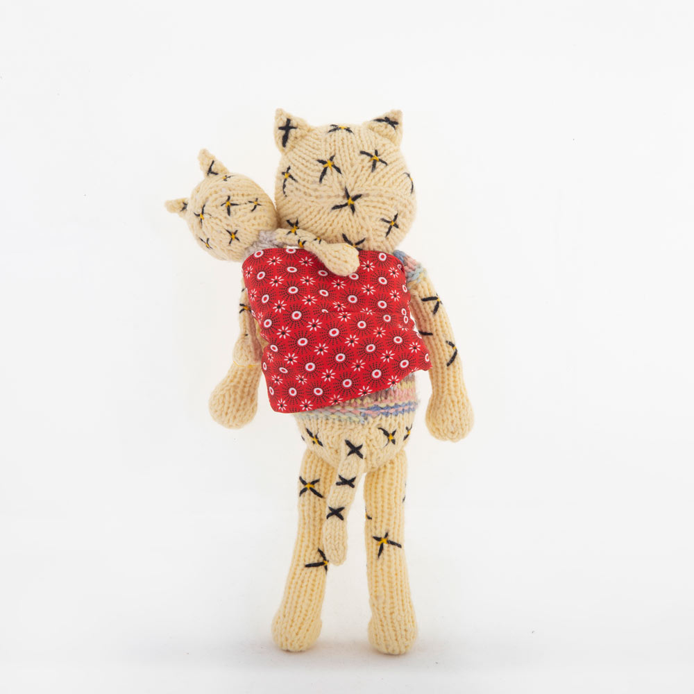 Leopard mit Baby – Tinael Textil & Stickerei